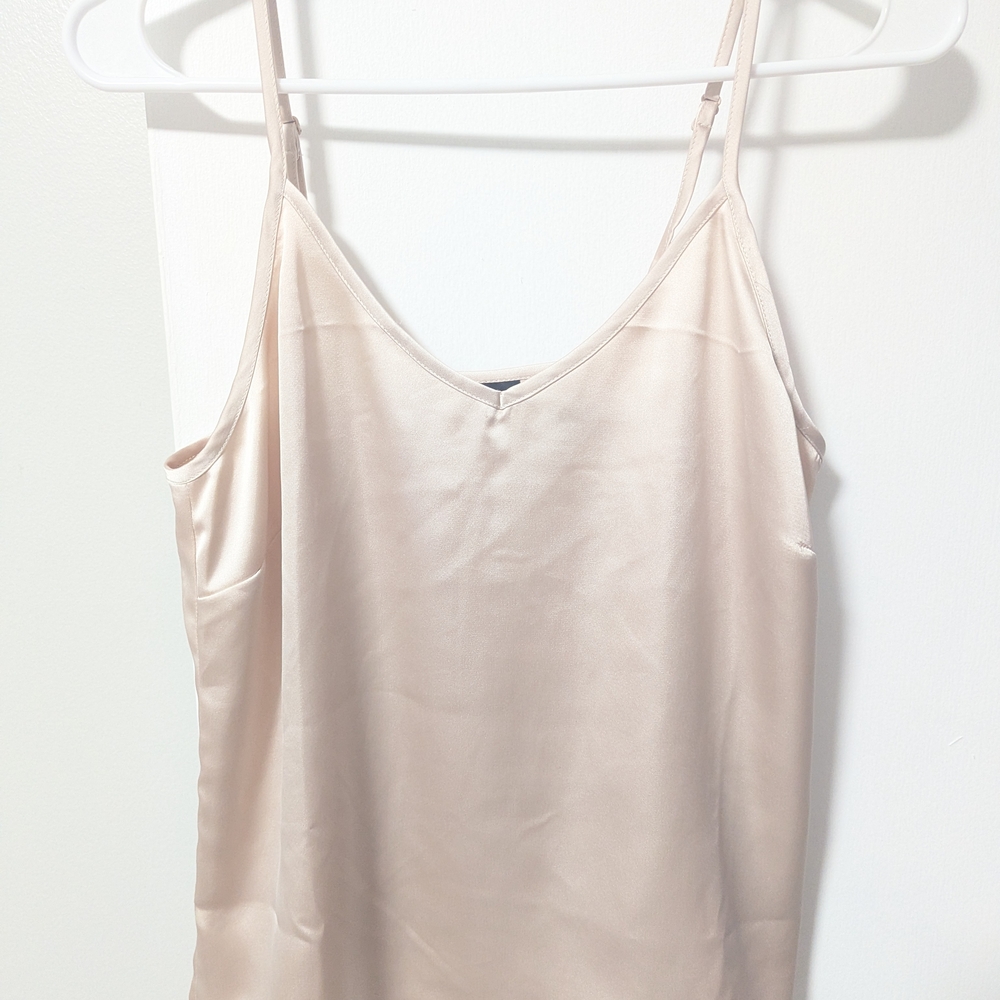 Tahari Cream Satin Blouse